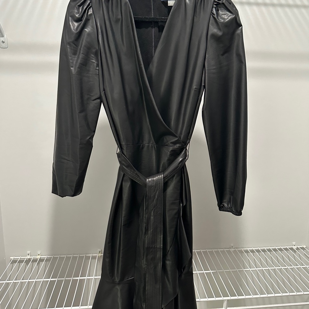 Elegant Black Wrap Dress